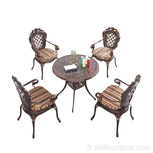 Table de patio Set de salle à manger de jardin de jardin extérieur